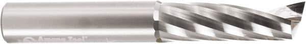 Amana Tool - 1/2" Cutting Diam x 1-5/8" Length of Cut, 1 Flute, Upcut Spiral Router Bit - Uncoated, Right Hand Cut, Solid Carbide, 3-1/2" OAL x 1/2" Shank Diam, 20° Helix Angle - Industrial Tool & Supply