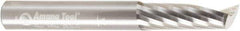 Amana Tool - 3/8" Cutting Diam x 1-1/8" Length of Cut, 1 Flute, Upcut Spiral Router Bit - Uncoated, Right Hand Cut, Solid Carbide, 3" OAL x 3/8" Shank Diam, 20° Helix Angle - Industrial Tool & Supply