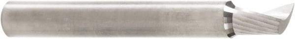 Amana Tool - 1/4" Cutting Diam x 3/8" Length of Cut, 1 Flute, Upcut Spiral Router Bit - Uncoated, Right Hand Cut, Solid Carbide, 2" OAL x 1/4" Shank Diam, 30° Helix Angle - Industrial Tool & Supply