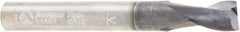 Amana Tool - 3/8" Cutting Diam x 1/2" Length of Cut, 2 Flute, Upcut Spiral Router Bit - AlTiN Coated, Right Hand Cut, Solid Carbide, 3" OAL x 3/8" Shank Diam, Flute, 30° Helix Angle - Industrial Tool & Supply