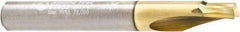 Amana Tool - 1/4" Cutting Diam x 1/4" Length of Cut, 1 Flute, Upcut Spiral Router Bit - Zirconium Coated, Right Hand Cut, Solid Carbide, 2" OAL x 1/4" Shank Diam, 10° Helix Angle - Industrial Tool & Supply