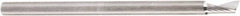 Amana Tool - 1/8" Cutting Diam x 1/4" Length of Cut, 1 Flute, Upcut Spiral Router Bit - Uncoated, Right Hand Cut, Solid Carbide, 2" OAL x 1/8" Shank Diam, 20° Helix Angle - Industrial Tool & Supply