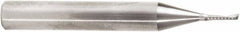 Amana Tool - 1/16" Cutting Diam x 1/4" Length of Cut, 1 Flute, Upcut Spiral Router Bit - Uncoated, Right Hand Cut, Solid Carbide, 2" OAL x 1/4" Shank Diam, 20° Helix Angle - Industrial Tool & Supply