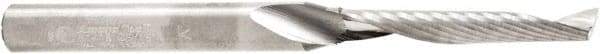 Amana Tool - 3/16" Cutting Diam x 1-1/4" Length of Cut, 1 Flute, Upcut Spiral Router Bit - Uncoated, Right Hand Cut, Solid Carbide, 3" OAL x 1/4" Shank Diam, 30° Helix Angle - Industrial Tool & Supply