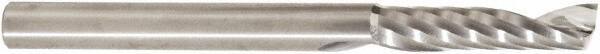 Amana Tool - 1/4" Cutting Diam x 1-1/16" Length of Cut, 1 Flute, Upcut Spiral Router Bit - Uncoated, Right Hand Cut, Solid Carbide, 3" OAL x 1/4" Shank Diam, 30° Helix Angle - Industrial Tool & Supply