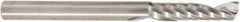 Amana Tool - 1/4" Cutting Diam x 1-1/16" Length of Cut, 1 Flute, Upcut Spiral Router Bit - Uncoated, Right Hand Cut, Solid Carbide, 3" OAL x 1/4" Shank Diam, 30° Helix Angle - Industrial Tool & Supply