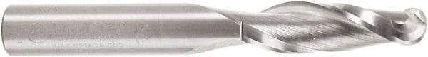 Amana Tool - 3/8" Cutting Diam x 1-1/4" Length of Cut, 2 Flute, Upcut Spiral Router Bit - Uncoated, Right Hand Cut, Solid Carbide, 3" OAL x 3/8" Shank Diam, Core Box, 30° Helix Angle - Industrial Tool & Supply