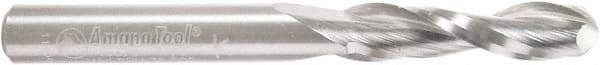 Amana Tool - 1/4" Cutting Diam x 1" Length of Cut, 2 Flute, Upcut Spiral Router Bit - Uncoated, Right Hand Cut, Solid Carbide, 2-1/2" OAL x 1/4" Shank Diam, Core Box, 30° Helix Angle - Industrial Tool & Supply
