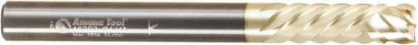 Amana Tool - 1/4" Cutting Diam x 2-1/2" Length of Cut, 6 Flute, Compression Spiral Router Bit - Zirconium Coated, Right Hand Cut, Solid Carbide, 2-1/2" OAL x 1/4" Shank Diam, Assorted Router Styles, 20° Helix Angle - Industrial Tool & Supply