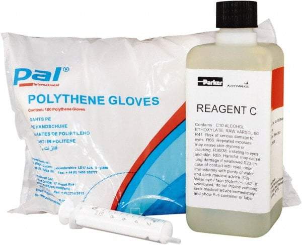 Parker - 1ppm Display Resolution, Oil Check Monitor Base Number Test Kit - Measurement Ranges: TAN: 0-3, Viscostick: Go/No-Go, Insolubles: Qualitative, TBN: 0-80, Water in Oil: 0.02-1%, 200-10, 000ppm, 0-10%, 0-20% - Industrial Tool & Supply