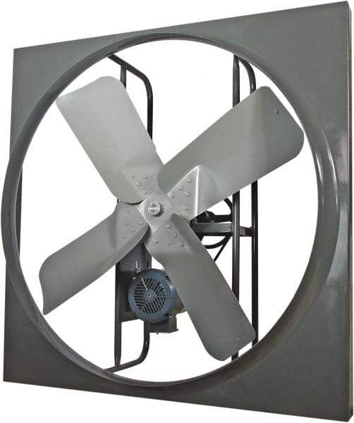 Americraft - 24" Blade, Belt Drive, 1/3 hp, 5,300 CFM, TEFC Exhaust Fan - 7.2/3.6 Amp, 115/230 Volt, Single Phase - Industrial Tool & Supply