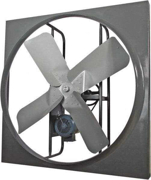 Americraft - 48" Blade, Belt Drive, 2 hp, 24,000 CFM, TEFC Exhaust Fan - 24/12 Amp, 115/230 Volt, Single Phase - Industrial Tool & Supply