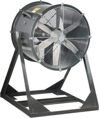 Americraft - 30" Blade, 3/4 hp, 10,400 CFM, Medium Floor Stand Industrial Circulation Fan - Floor Stand, 230/460 Volts, 1 Speed - Industrial Tool & Supply