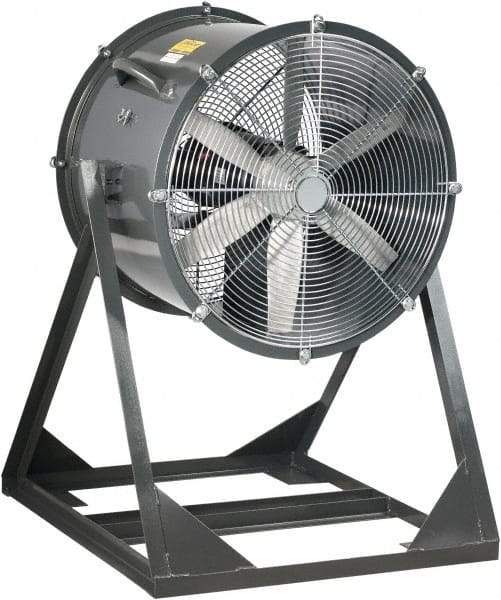 Americraft - 18" Blade, 1/4 hp, 3,050 CFM, Medium Floor Stand Industrial Circulation Fan - Floor Stand, 230/460 Volts, 1 Speed - Industrial Tool & Supply