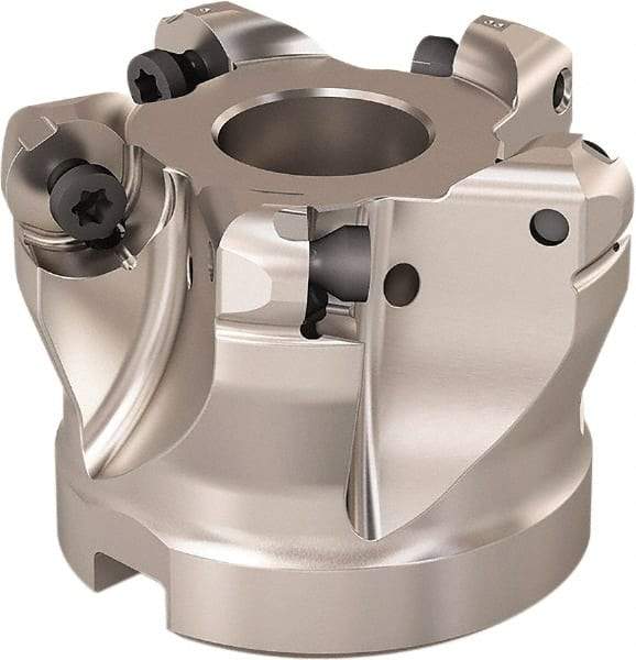 Seco - 2" Cut Diam, 0.236" Max Depth, 3/4" Arbor Hole, 5 Inserts, RP..12.. Insert Style, Indexable Copy Face Mill - R220.29 Cutter Style, 12,500 Max RPM, 1-1/2 High, Through Coolant, Series R220.29 - Industrial Tool & Supply