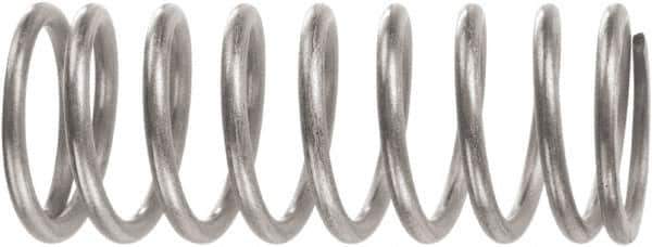 Associated Spring Raymond - 49.2mm OD, 5.26mm Wire, 5-1/2" Free Length, Compression Spring - 55.5 Lb Spring Rating, 488.08 N Max Work Load, Music Wire - Industrial Tool & Supply