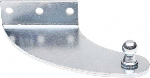 Associated Spring Raymond - 4" Long x 0.875" Deep x 2.75" High Zinc Plated Mounting Bracket - For Hydraulic Dampers & Gas Springs - Industrial Tool & Supply