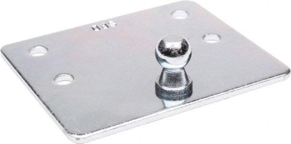 Associated Spring Raymond - 3-1/2" Zinc Plated Mounting Bracket - For Hydraulic Dampers & Gas Springs - Industrial Tool & Supply