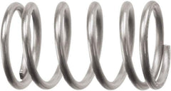 Associated Spring Raymond - 31.12mm OD, 4.88mm Wire, 2-1/2" Free Length, Compression Spring - 226.74 Lb Spring Rating, 522.17 N Max Work Load, Stainless Steel - Industrial Tool & Supply