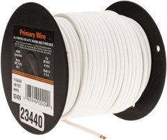 EastPenn - 14 AWG Automotive Plastic Insulated, Single Conductor Wire - 100' Long, White - Industrial Tool & Supply