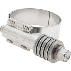 Made in USA - 1 to 1-3/4" Diam, Stainless Steel Worm Drive Clamp - Industrial Tool & Supply