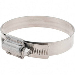 Made in USA - 2-3/4 to 3-5/8" Diam, Stainless Steel High Torque Worm Drive Clamp - Industrial Tool & Supply
