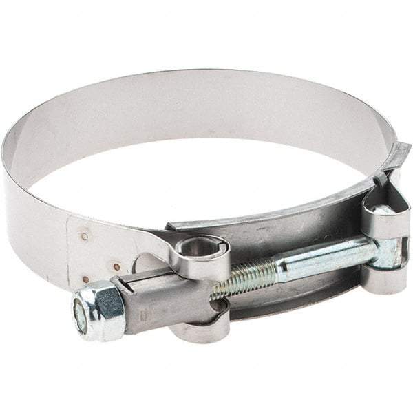 Made in USA - Bolt Clamps Type: T-Bolt Hose Clamp Minimum Diameter (Decimal Inch): 3.2500 - Industrial Tool & Supply