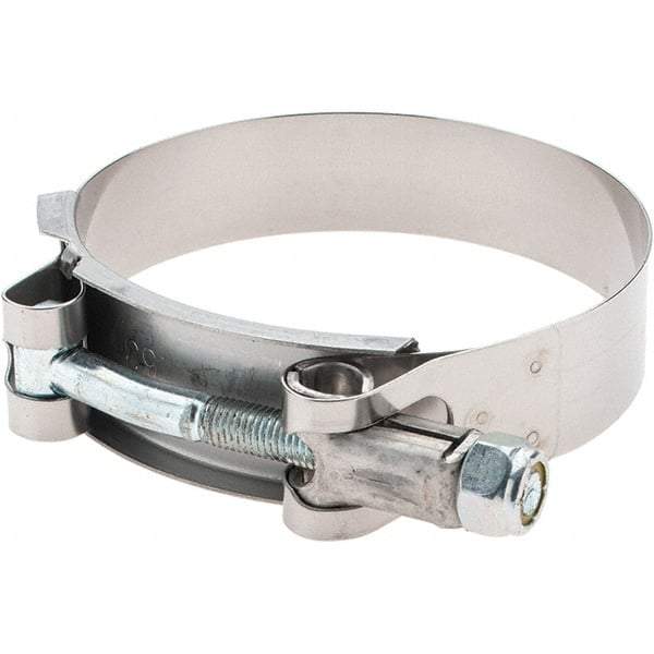 Made in USA - Bolt Clamps Type: T-Bolt Hose Clamp Minimum Diameter (Decimal Inch): 2.7500 - Industrial Tool & Supply