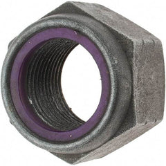 Value Collection - 1-1/8 - 12 UNF Grade 8 Hex Lock Nut with Nylon Insert - 1-5/8" Width Across Flats, 1-11/64" High, Uncoated - Industrial Tool & Supply