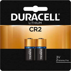 Duracell - Size CR2, Lithium, Button & Coin Cell Battery - 3 Volts - Industrial Tool & Supply