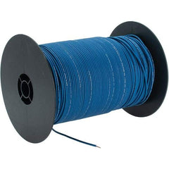 EastPenn - 18 AWG, 1,000' OAL, Hook Up Wire - Blue Polyethylene Jacket - Industrial Tool & Supply