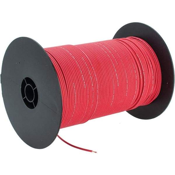 EastPenn - 18 AWG, 1,000' OAL, Hook Up Wire - Red Polyethylene Jacket - Industrial Tool & Supply