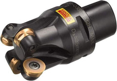 Sandvik Coromant - 4 Inserts, 0.9055" Cutter Diam, 0.2362" Max Depth of Cut, Indexable High-Feed Face Mill - 2.441" High, R300..Cx Toolholder, R300-1240.. Inserts, Series CoroMill 300 - Industrial Tool & Supply