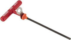 Proto - 5/32" Hex, Tethered T-Handle Cushion Grip, Hex Key - 6" OAL, Alloy Steel, Inch System of Measurement - Industrial Tool & Supply