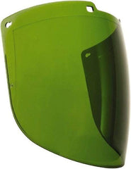 Uvex - Green Polycarbonate Welding Lens - 9" High x 15-7/8" Wide x 2.2mm Thick, Shade 3, Compatible with Uvex Turboshields - Industrial Tool & Supply