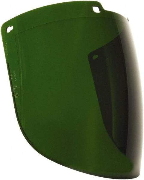 Uvex - Green Polycarbonate Welding Lens - 9" High x 15-7/8" Wide x 2.2mm Thick, Shade 5, Compatible with Uvex Turboshields - Industrial Tool & Supply
