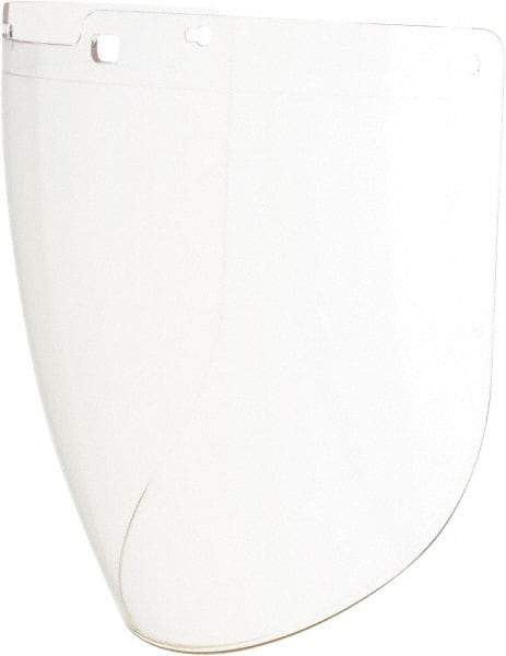 Uvex - Clear Polycarbonate Face Shield - 9" High x 15-7/8" Wide x 2.2mm Thick, Compatible with Uvex Turboshields - Industrial Tool & Supply