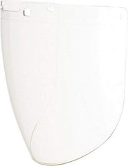 Uvex - Clear Polycarbonate Face Shield - 9" High x 15-7/8" Wide x 2.2mm Thick, Compatible with Uvex Turboshields - Industrial Tool & Supply
