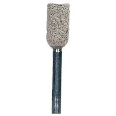 1/4″ × 1/2″ 1/8″ Spindle Cotton Fiber Mounted Point W163 80 Grit Aluminum Oxide - Industrial Tool & Supply