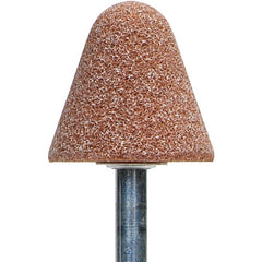 ‎1-1/4″ × 1-1/4″ 1/4″ Spindle Gemini Mounted Point A4 60 Grit Aluminum Oxide - Industrial Tool & Supply