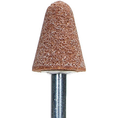 ‎3/4″ × 1-1/8″ 1/4″ Spindle Gemini Mounted Point A5 60 Grit Aluminum Oxide - Industrial Tool & Supply