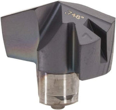 Iscar - Series ICM, 19mm Diam Grade IC907 140° Replaceable Drill Tip - Carbide, TiAlN/TiN Finish, 19 Seat Size - Industrial Tool & Supply