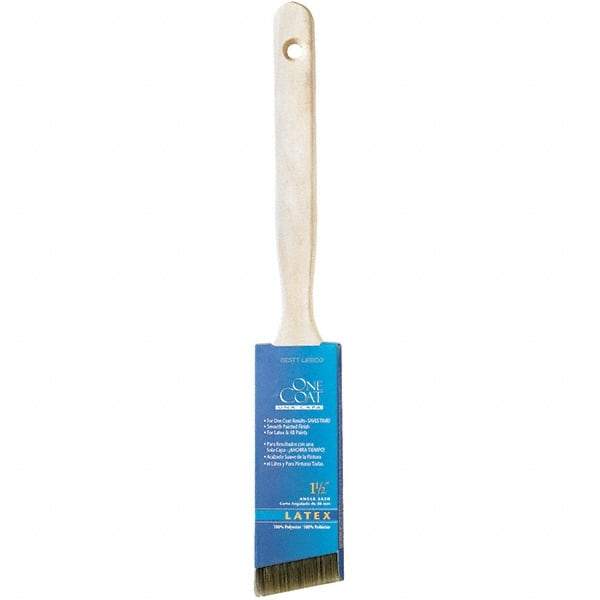Krylon - 5/8" Angled Polyester Angular Brush - 2" Bristle Length, 2-1/4" Wood Sash Handle - Industrial Tool & Supply