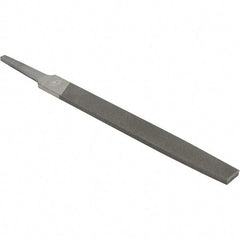 Value Collection - 6" Long, Smooth Cut, Flat American-Pattern File - Double Cut, 5/32" Overall Thickness - Industrial Tool & Supply