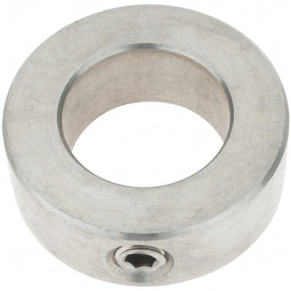 Import - 15/16" Bore, Stainless Steel, Set Screw Shaft Collar - 1-1/2" Outside Diam, 9/16" Wide - Industrial Tool & Supply