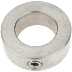 Import - 15/16" Bore, Stainless Steel, Set Screw Shaft Collar - 1-1/2" Outside Diam, 9/16" Wide - Industrial Tool & Supply