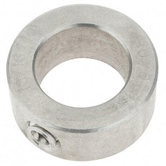Import - 13/16" Bore, Stainless Steel, Set Screw Shaft Collar - 1-5/16" Outside Diam, 9/16" Wide - Industrial Tool & Supply