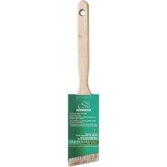 Krylon - 7/16" Angled White China Bristle Angular Brush - 2" Bristle Length, 5" Wood Sash Handle - Industrial Tool & Supply