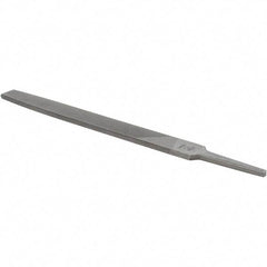 Value Collection - 8" Long, Smooth Cut, Flat American-Pattern File - Double Cut, 7/32" Overall Thickness - Industrial Tool & Supply