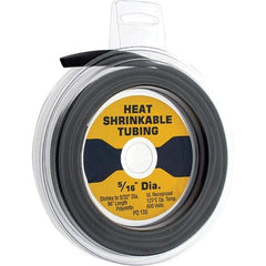 Import - 2:1, Polyolefin Heat Shrink Electrical Tubing - Black - Industrial Tool & Supply